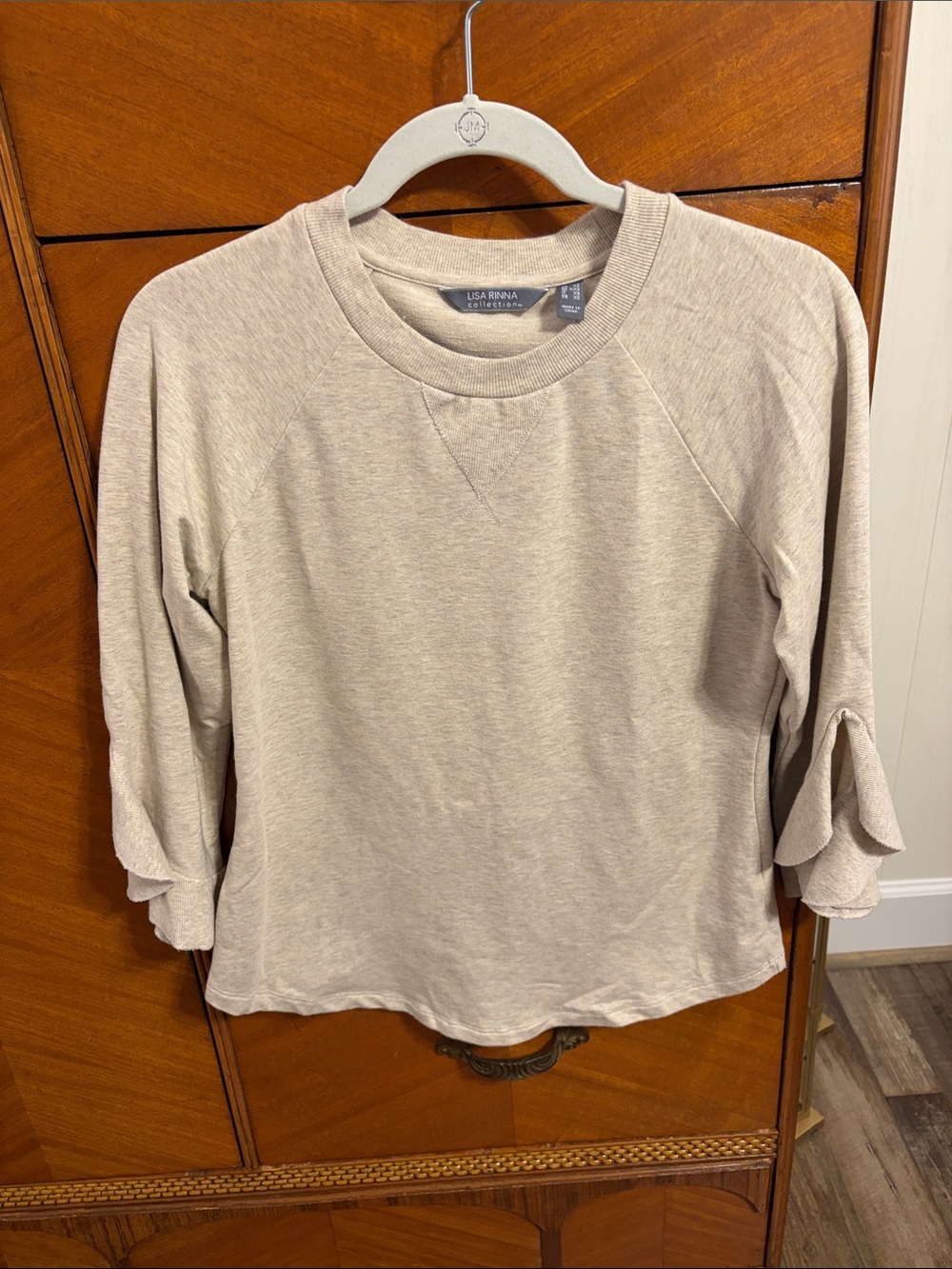 Lisa Rinna Collection Elbow Sleeve Pullover Size XXS